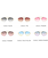 Rimless 2019 New Gradient Rimless Sunglasses Women UV400 Top Quality Brand Designer Vintage Trendy Sun Glasses - CA18SKC75L0 ...