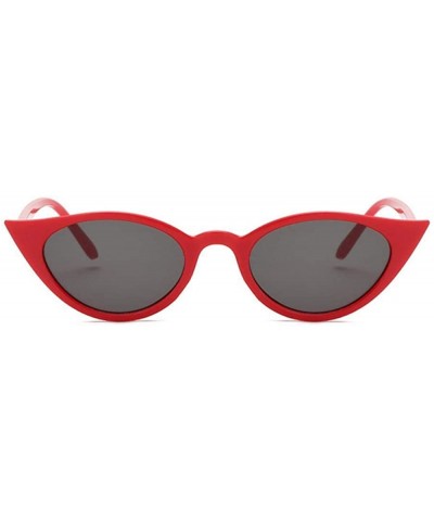 Aviator 2019 Cateye Women Sunglasses Classic Retro Vintage Oval Sunglasses WhiteGray - Whitegray - CO18XQZHQD9 $9.47