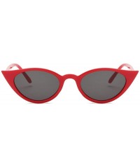 Aviator 2019 Cateye Women Sunglasses Classic Retro Vintage Oval Sunglasses WhiteGray - Whitegray - CO18XQZHQD9 $9.47
