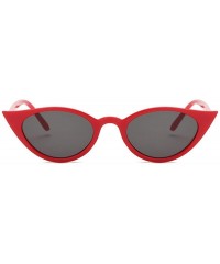Aviator 2019 Cateye Women Sunglasses Classic Retro Vintage Oval Sunglasses WhiteGray - Whitegray - CO18XQZHQD9 $9.47