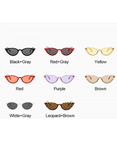 Aviator 2019 Cateye Women Sunglasses Classic Retro Vintage Oval Sunglasses WhiteGray - Whitegray - CO18XQZHQD9 $9.47