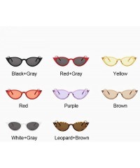 Aviator 2019 Cateye Women Sunglasses Classic Retro Vintage Oval Sunglasses WhiteGray - Whitegray - CO18XQZHQD9 $9.47