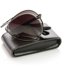 Aviator Limited Edition Folding Pocket Aviator Sunglasses + Case - Silver Lavender - C611G13WSQL $11.19