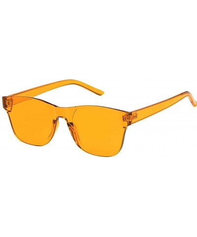 Shield Outdoor Sunglasses Anti Glare Polarized Glasses - Orange - CG18TI5QHY8 $16.64