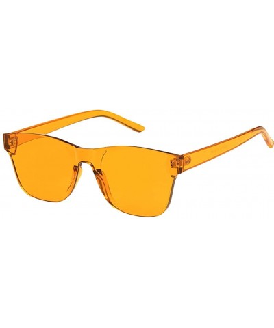 Shield Outdoor Sunglasses Anti Glare Polarized Glasses - Orange - CG18TI5QHY8 $8.43