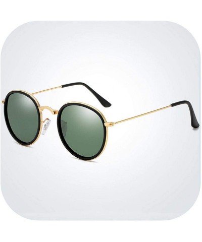 Round Classic Polarized Sunglasses Round Glasses Women Men Metal Driving Sun UV400 Shades Eyewear Oculos De Sol - 7 - C2197Y6...