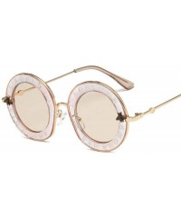 Aviator Little Bee Round Glasses Vintage Men Women Sunglasses Oculos De Sol Retro NO.1 - No.5 - CH18YZUTCZC $11.49