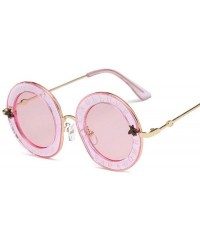 Aviator Little Bee Round Glasses Vintage Men Women Sunglasses Oculos De Sol Retro NO.1 - No.5 - CH18YZUTCZC $11.49