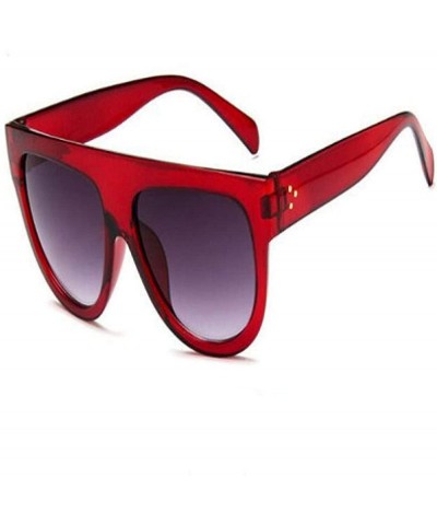 Aviator 2019 Fashion Sunglasses Women Flat Top Style Brand Design Vintage Sun Glasses 6 - 6 - CO18YZW3HOS $18.77
