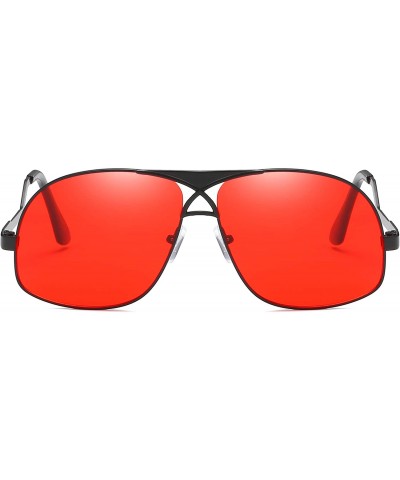 Oversized oversized retro sunglasses for men women fashion sunglasses metal frame sunglasses classic pilot sunglasses - 4 - C...