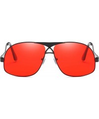 Oversized oversized retro sunglasses for men women fashion sunglasses metal frame sunglasses classic pilot sunglasses - 4 - C...