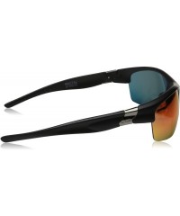 Sport Oval Sunglasses - Black Satin - C6118CREDYT $22.61