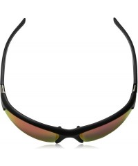 Sport Oval Sunglasses - Black Satin - C6118CREDYT $22.61