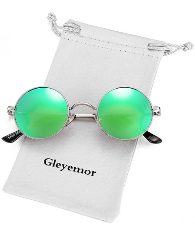 Round John Lennon Glasses - Small Round Polarized Sunglasses for Women Men Retro Circle Sun Glasses - CO192CEDSLY $20.32