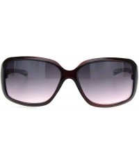 Butterfly Womens 90s Classic Rectangular Plastic Narrow Butterfly Sunglasses - Burgundy Gradient Burgundy - CQ18OEQ94ZR $10.97