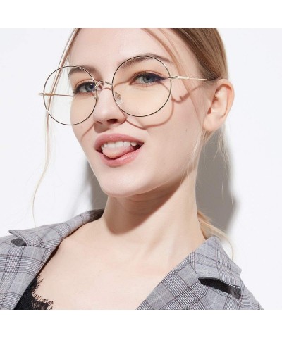 Aviator Classic Polarized UV400 Aviator Sunglasses Fashion Clear Glasses Men Women - Black - C018RMQT89G $8.31