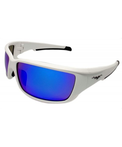 Rectangular HZ Series Superfit - Premium Polarized Sunglasses - Sunglasses for Men - Full Frame Strong Arms - Pure White - CY...