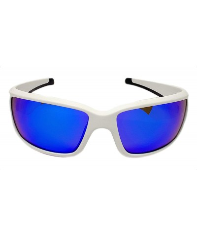 Rectangular HZ Series Superfit - Premium Polarized Sunglasses - Sunglasses for Men - Full Frame Strong Arms - Pure White - CY...