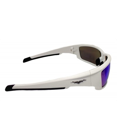 Rectangular HZ Series Superfit - Premium Polarized Sunglasses - Sunglasses for Men - Full Frame Strong Arms - Pure White - CY...