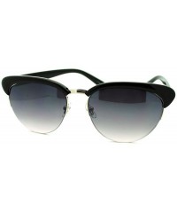 Round Womens Sunglasses Unique Round Vintage Retro Designer Frame - Black - C411DNYEVTX $8.94