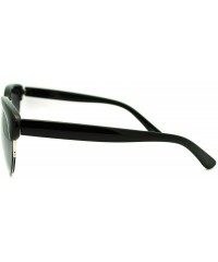 Round Womens Sunglasses Unique Round Vintage Retro Designer Frame - Black - C411DNYEVTX $8.94