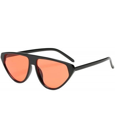 Round Polarized Sunglasses for Women Vintage Retro Round Mirrored Lens - CB1943DHETI $16.80