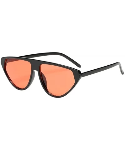 Round Polarized Sunglasses for Women Vintage Retro Round Mirrored Lens - CB1943DHETI $17.72