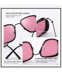 Square Vintage Square Sunglasses For Men Kabir Singh Sunglasses Tony Stark Glasses Mirror Shades For Women - 7 - CH18ZE4LX26 ...