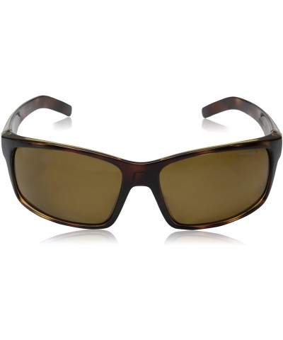 Rectangular An4202 Fastball Rectangular Sunglasses - Havana/Polarized Brown - CK11OW71RRJ $42.28