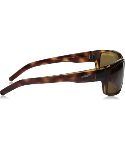 Rectangular An4202 Fastball Rectangular Sunglasses - Havana/Polarized Brown - CK11OW71RRJ $42.28