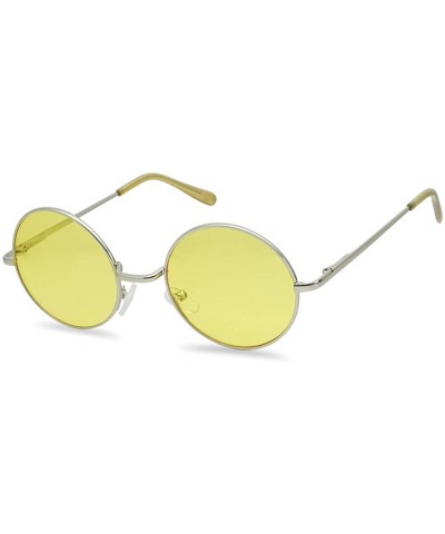 Wrap Original Glasses Novelty Cosplay - Silver Frame - Yellow - C5197CKS9NS $8.85