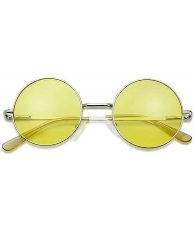 Wrap Original Glasses Novelty Cosplay - Silver Frame - Yellow - C5197CKS9NS $8.85