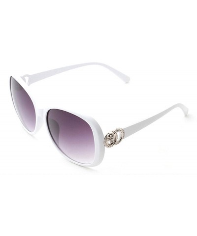 Rectangular UV Protection Sunglasses for Women Shades Glasses - White - C918M0YKGD7 $13.48