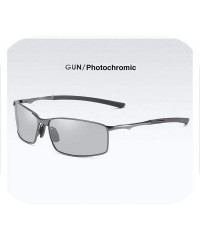 Sport Polarized Photochromic Sunglasses Mens Driving Glasses Male Driver Safty Goggles - Gray Photochromic - CK19856HL32 $23.83