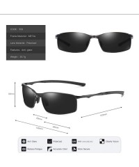 Sport Polarized Photochromic Sunglasses Mens Driving Glasses Male Driver Safty Goggles - Gray Photochromic - CK19856HL32 $23.83