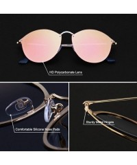 Square Retro Sunglasses Women 2019 Mirror Pink Round Vintage Sun Glasses Brand Designer Zonnebril Dames - Silver-black - CT19...