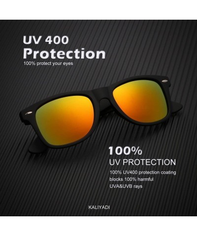 Rectangular Polarized Sunglasses for Men and Women Semi-Rimless Frame Driving Sun glasses 100% UV Blocking - CH18NX8UNCE $20.45