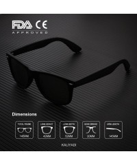 Rectangular Polarized Sunglasses for Men and Women Semi-Rimless Frame Driving Sun glasses 100% UV Blocking - CH18NX8UNCE $20.45