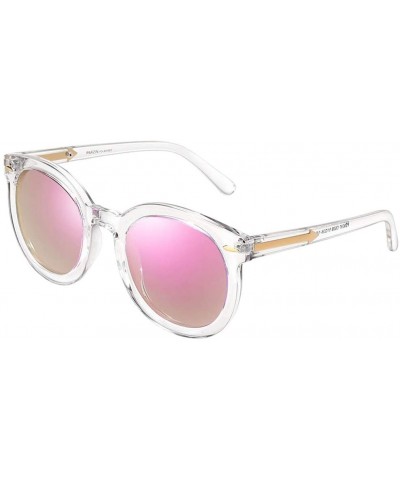 Oversized Sunglasses Sunglasses Fashion Couple Driving - Pink - CR18WCG45E5 $55.05