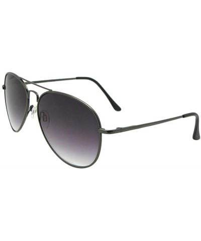 Aviator Aviator Full Reader Mens Sunglasses With Gradient Lens R88 - Pewter Frame Gray Lenses - CW18TWS9X9U $14.45