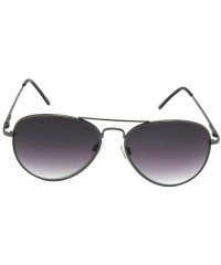 Aviator Aviator Full Reader Mens Sunglasses With Gradient Lens R88 - Pewter Frame Gray Lenses - CW18TWS9X9U $29.28