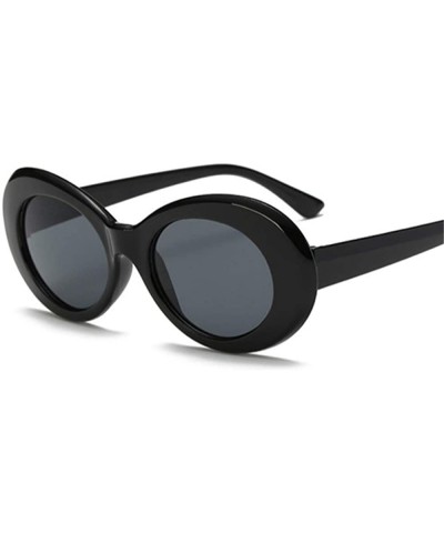 Round Vintage Sunglasses Driving Outdoor - Whiteblue - CX197TWWRST $26.63