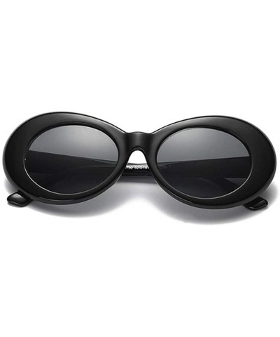 Round Vintage Sunglasses Driving Outdoor - Whiteblue - CX197TWWRST $26.63