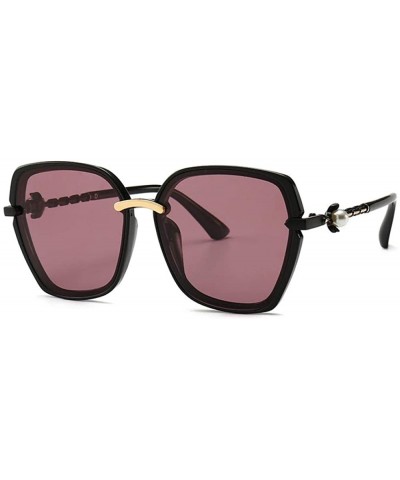 Rimless Sunglasses Driving Driving Glasses Large Frame Mirror Tide Classic Sunglasses Female - CE18XD5YGU2 $83.68