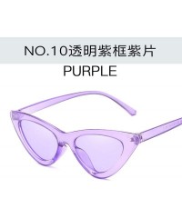 Rimless Cute Sexy Cat Eye Sunglasses Women Metal Retro Small Vintage Female Classic Sun Glasses - 12 - CJ198A305ON $60.10