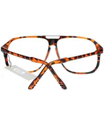 Oversized Nerdy Urkel Thin Plastic Vintage Retro Oversize Clear Lens Eye Glasses - Tortoise - CX11YWUQADB $7.69