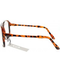 Oversized Nerdy Urkel Thin Plastic Vintage Retro Oversize Clear Lens Eye Glasses - Tortoise - CX11YWUQADB $7.69