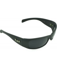 Round Gangster Sunglass Hardcore Dark Lens Sunglasses Men Women - Black-matte - CC12D1PGDIF $7.67