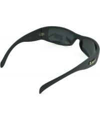 Round Gangster Sunglass Hardcore Dark Lens Sunglasses Men Women - Black-matte - CC12D1PGDIF $7.67