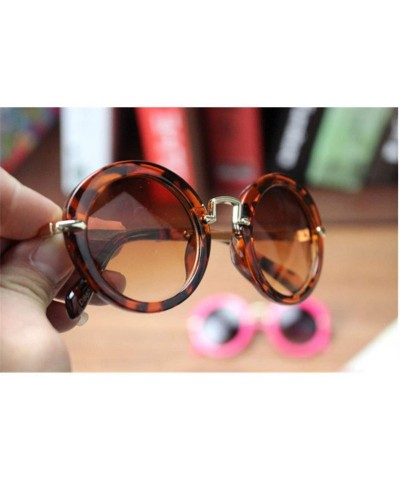 Goggle Round Lovely Kids Sunglasses Girls Goggle Protective Glasses Children Eyewear Oculos Accessories - Flower - CA198AIHWG...